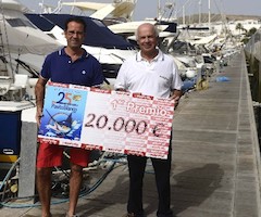 Veinte mil euros al mayor número de capturas en el Concurso de Pesca de Pasito Blanco